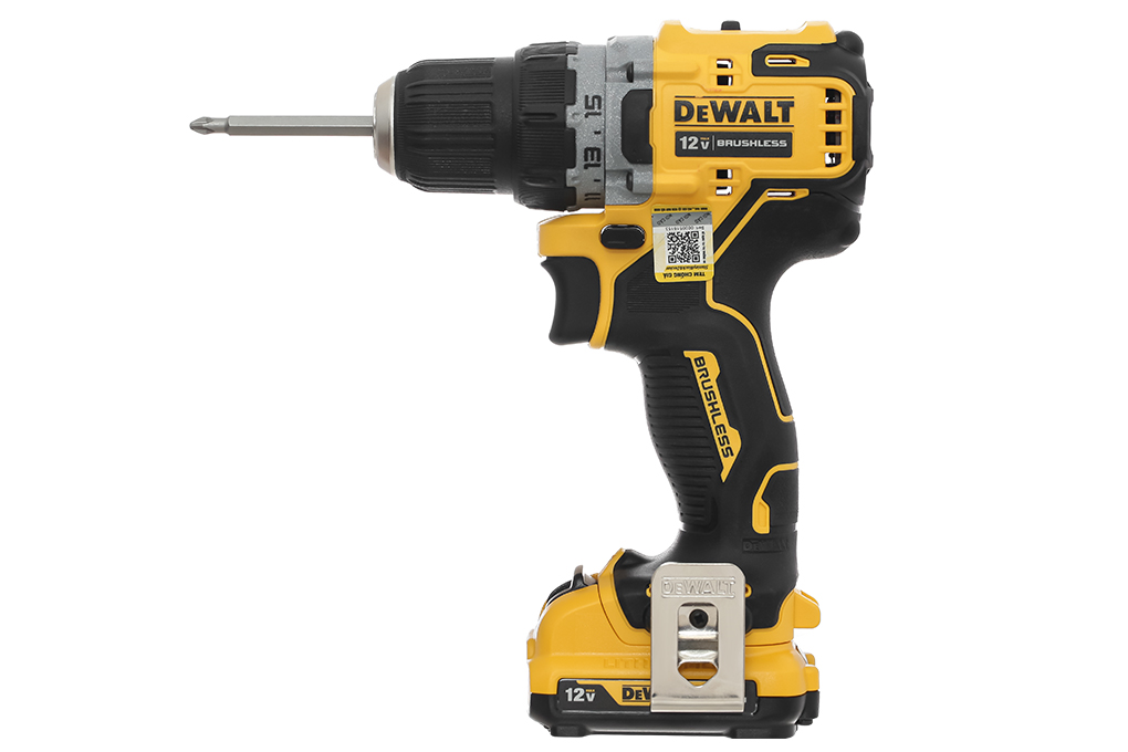 Máy khoan pin Dewalt DCD701D2-KR 12V (2 pin 2 Ah, 1 sạc) Màu Đen - Vàng