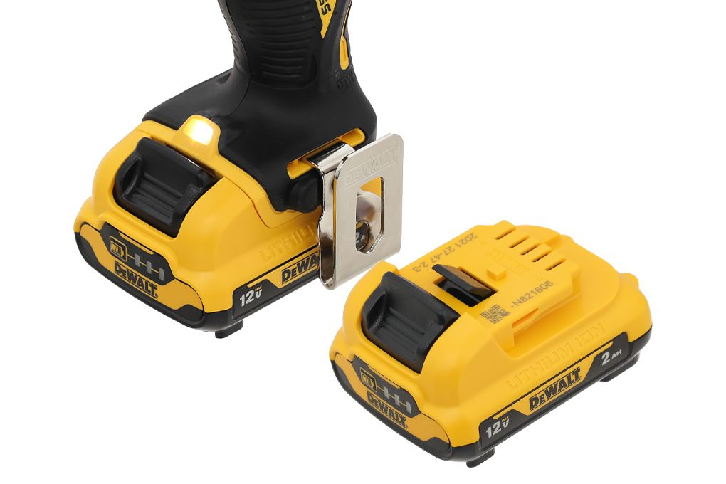 Máy khoan pin Dewalt DCD701D2-KR 12V (2 pin 2 Ah, 1 sạc) Màu Đen - Vàng