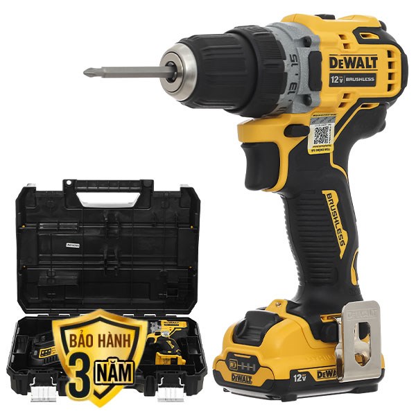 Máy khoan pin Dewalt DCD701D2-KR 12V (2 pin 2 Ah, 1 sạc)