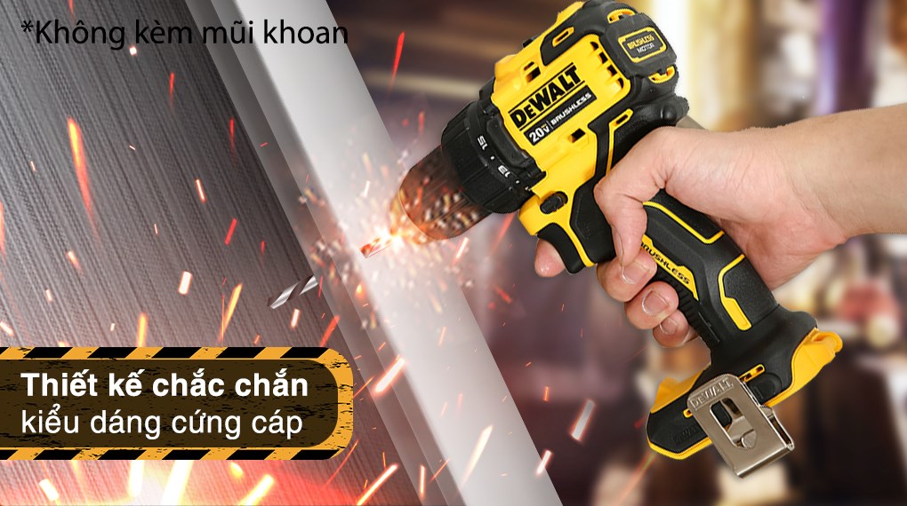 Máy khoan vặn vít pin Dewalt DCD708N-KR 20V (không kèm pin, sạc)