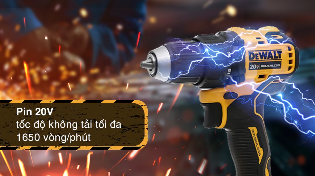 Máy khoan vặn vít pin Dewalt DCD708N-KR 20V (không kèm pin, sạc)