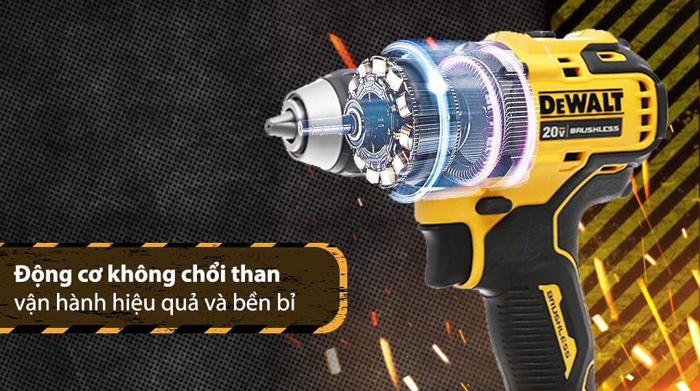 Máy khoan vặn vít pin Dewalt DCD708N-KR 20V (không kèm pin, sạc)