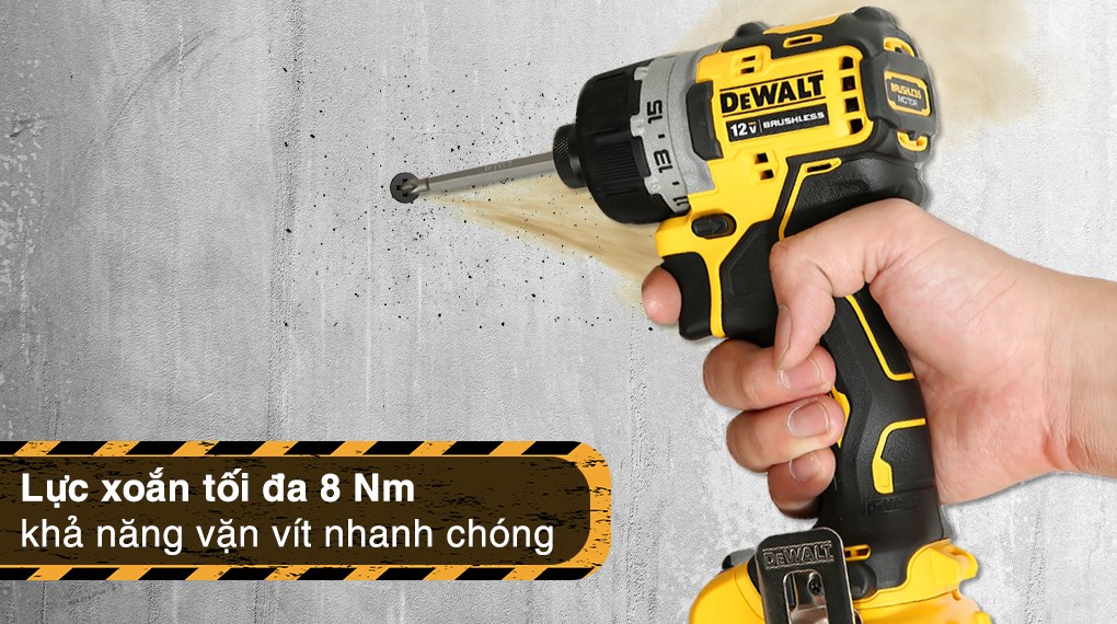 Máy khoan vặn vít pin Dewalt DCF601D2-KR 12V (2 pin 2 Ah, 1 sạc)