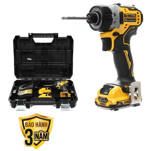 Máy khoan vặn vít pin Dewalt DCF601D2-KR 12V (2 pin 2 Ah, 1 sạc)