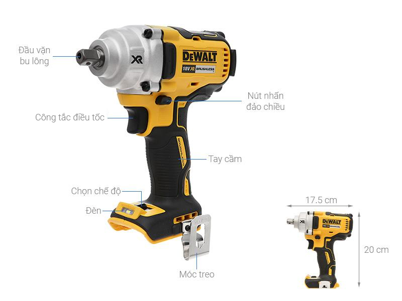 Máy vặn bu lông động lực pin Dewalt DCF894N-KR 18V (không kèm pin, sạc)