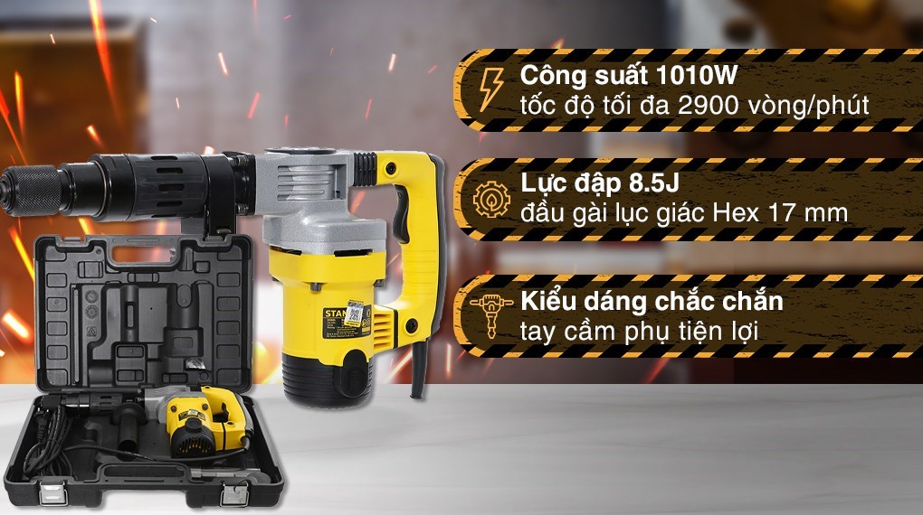 Máy đục bê tông điện Stanley STHM5KHV-B1 1010W