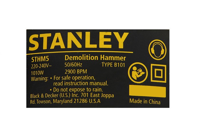 Máy đục bê tông điện Stanley STHM5KHV-B1 1010W