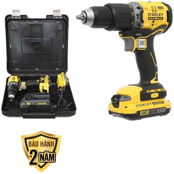 Máy khoan động lực pin Stanley SBD715D2K-B1 20V (2 pin 2 Ah, 1 sạc)