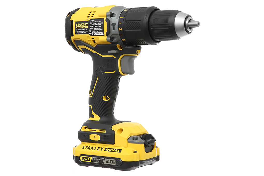 Máy khoan động lực pin Stanley SBD715D2K-B1 20V (2 pin 2 Ah, 1 sạc) Màu Đen - Vàng
