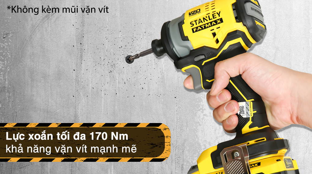 Máy vặn vít pin Stanley SBI810D2K-B1 20V (2 pin 2 Ah, 1 sạc)