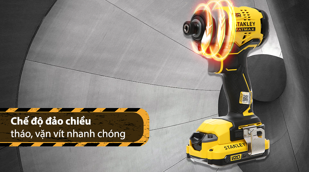 Máy vặn vít pin Stanley SBI810D2K-B1 20V (2 pin 2 Ah, 1 sạc)