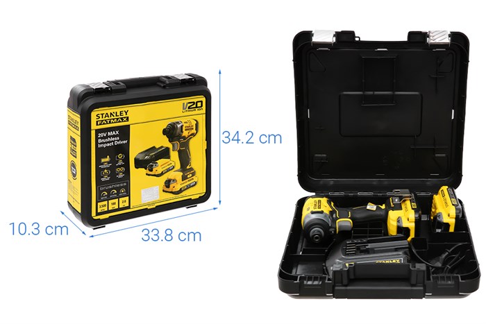 Máy vặn vít pin Stanley SBI810D2K-B1 20V (2 pin 2 Ah, 1 sạc)