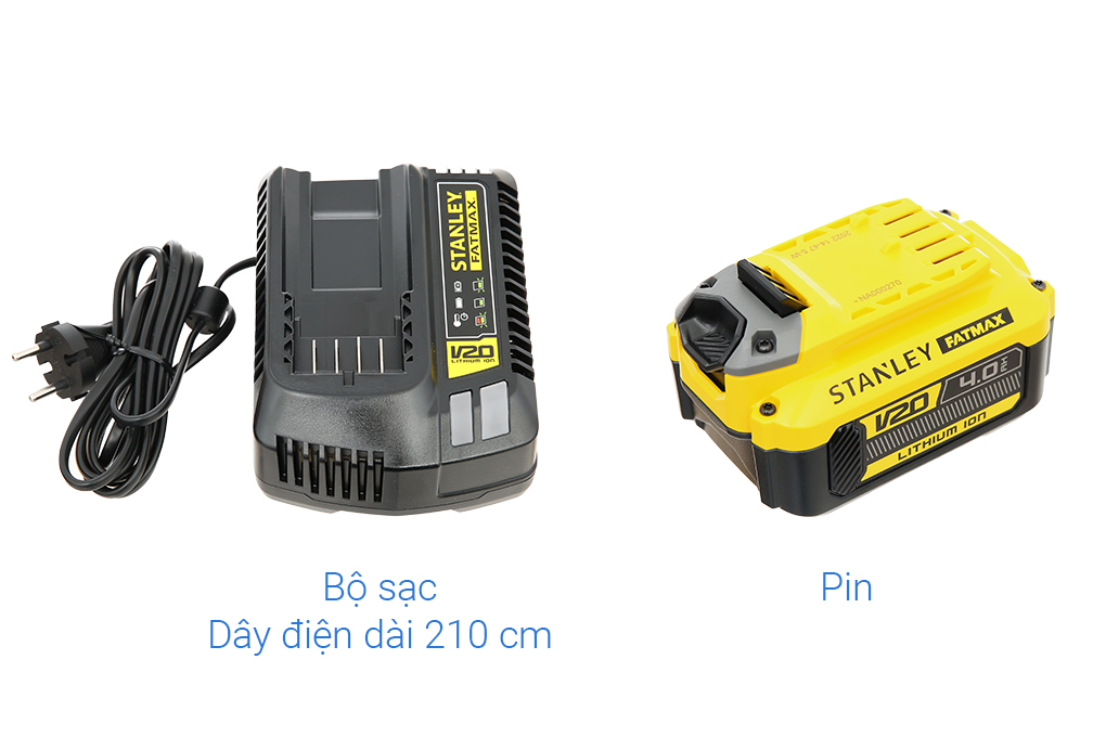 Máy khoan vặn vít động lực pin Stanley SBD721M2K-KR 18V (2 pin 4 Ah, 1 sạc) Màu Đen - Vàng