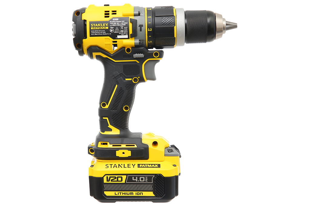 Máy khoan vặn vít động lực pin Stanley SBD721M2K-KR 18V (2 pin 4 Ah, 1 sạc) Màu Đen - Vàng