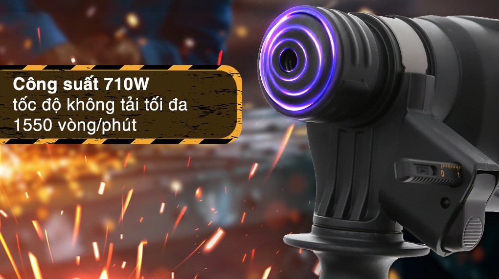 Máy khoan búa điện Dewalt D25032K-B1 710W