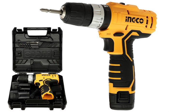 Máy khoan búa pin Ingco CIDLI1232 12V Màu Đen - Vàng