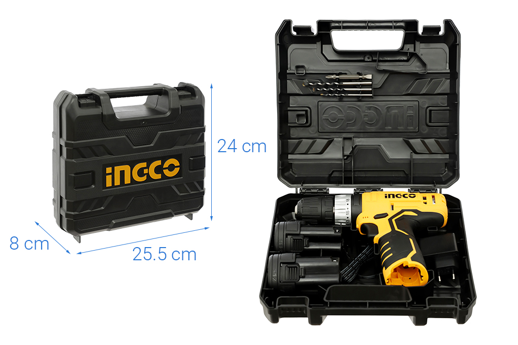 Máy khoan búa pin Ingco CIDLI1232 12V Màu Đen - Vàng