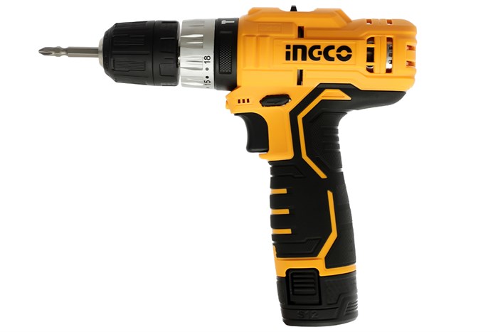 Máy khoan búa pin Ingco CIDLI1232 12V Màu Đen - Vàng