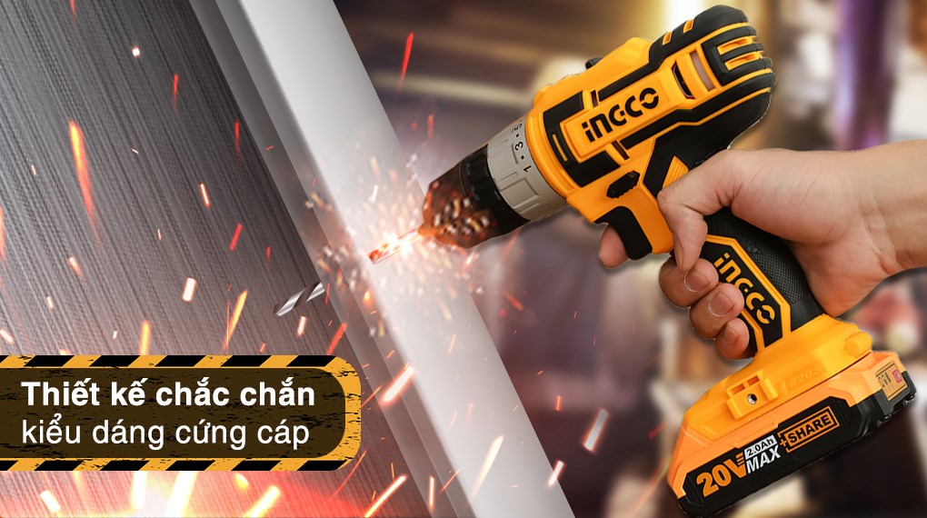 Máy khoan vặn vít pin Ingco CDLI20024 20V