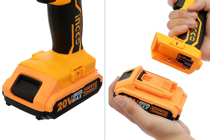 Máy khoan vặn vít pin Ingco CDLI20024 20V Màu Đen - Vàng