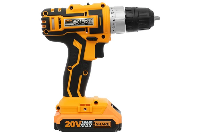 Máy khoan vặn vít pin Ingco CDLI20024 20V Màu Đen - Vàng