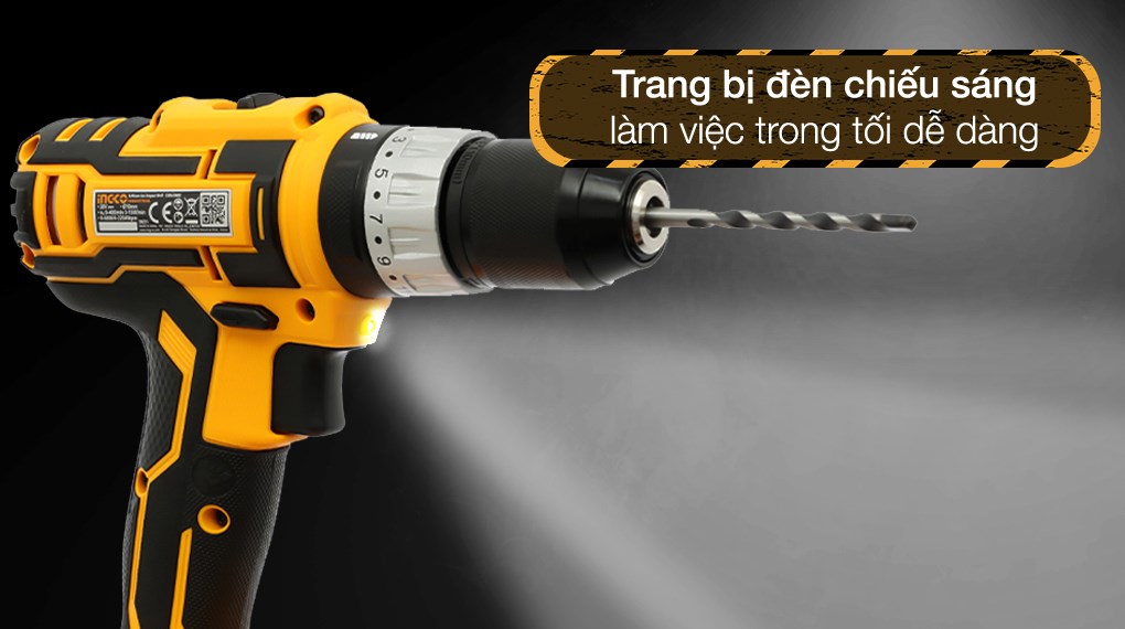 Máy khoan búa pin Ingco CIDLI2002 20V