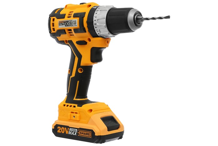 Máy khoan búa pin Ingco CIDLI20608 20V (2 pin) Màu Đen - Vàng