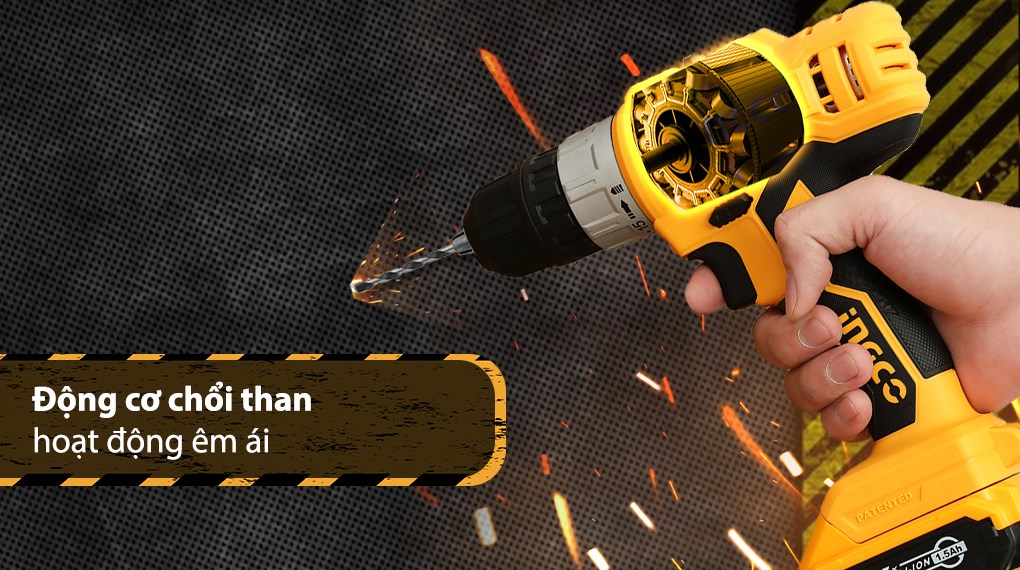 Máy khoan vặn vít pin Ingco CDLI1221 12V