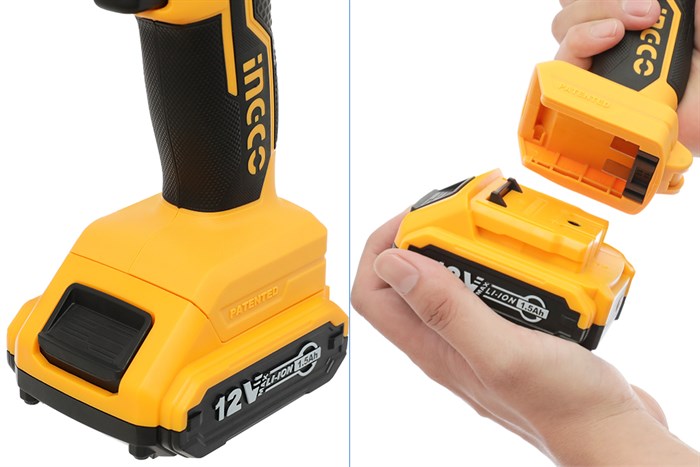 Máy khoan vặn vít pin Ingco CDLI1221 12V Màu Đen - Vàng