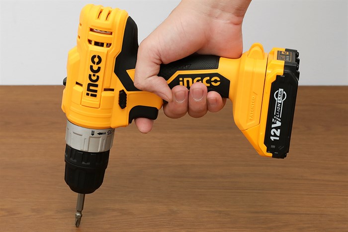 Máy khoan vặn vít pin Ingco CDLI1221 12V Màu Đen - Vàng