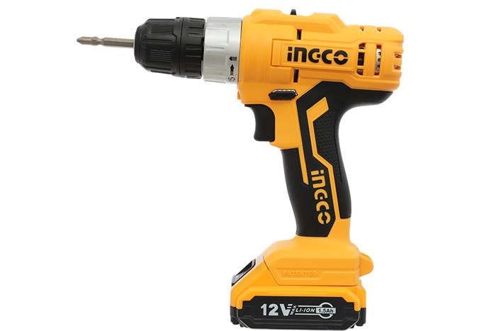 Máy khoan vặn vít pin Ingco CDLI1221 12V Màu Đen - Vàng