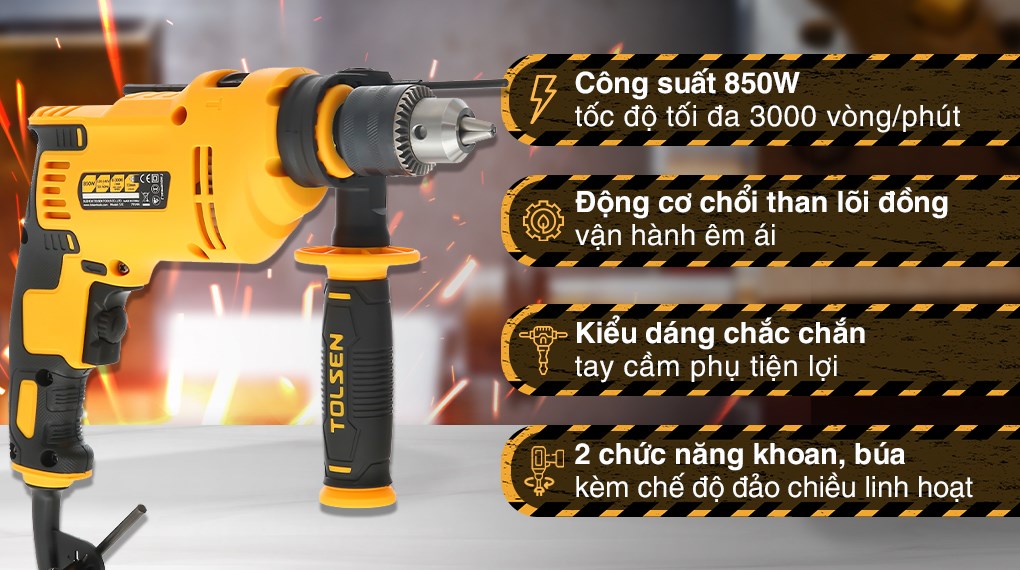 Máy khoan động lực điện Tolsen 79506 850W