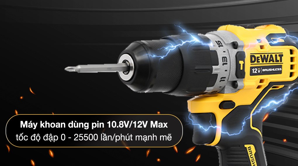 Máy khoan động lực pin Dewalt DCD706N-KR 12V (không kèm pin, sạc)