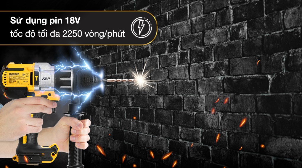 Máy khoan vặn vít động lực pin Dewalt DCD996N-KR 18V (không kèm pin, sạc)