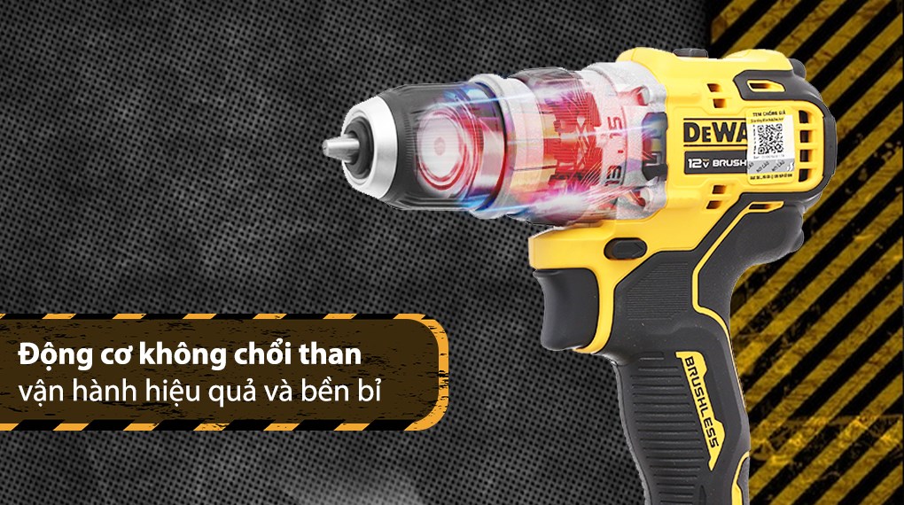 Bộ máy khoan đa năng pin Dewalt DCD703D2-B1 12V (2 pin, 1 sạc)