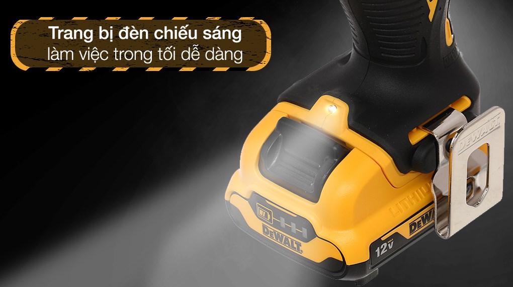 Bộ máy khoan đa năng pin Dewalt DCD703D2-B1 12V (2 pin, 1 sạc)