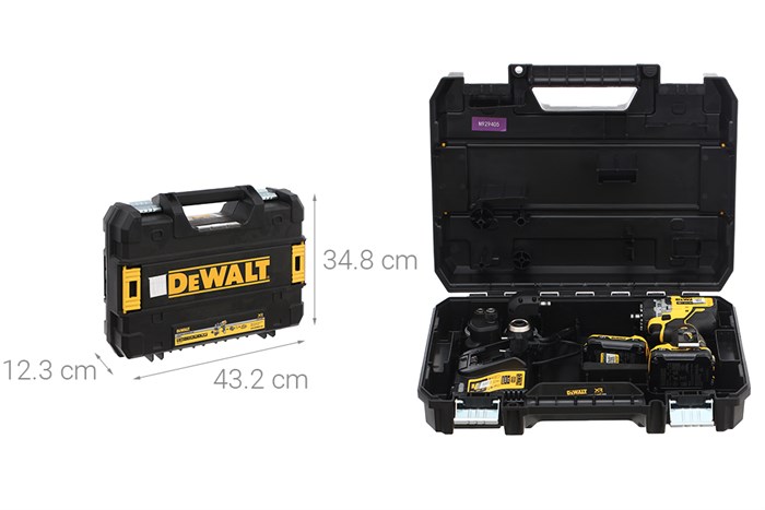 Bộ máy khoan đa năng pin Dewalt DCD703D2-B1 12V (2 pin, 1 sạc)