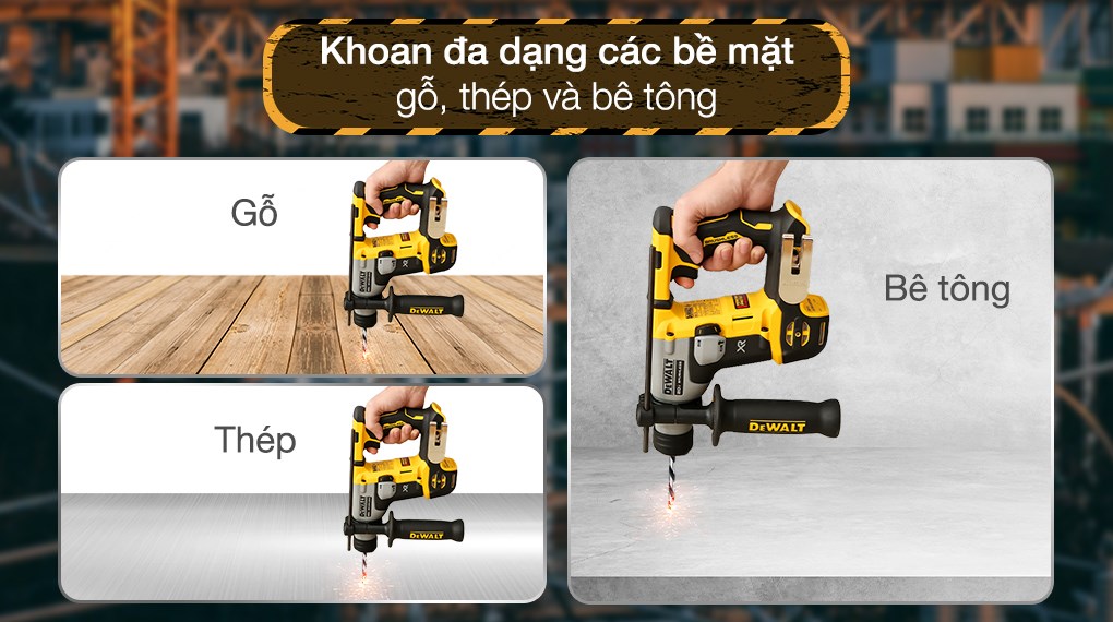 Máy khoan bê tông pin Dewalt DCH172N-KR 18V (không kèm pin, sạc)