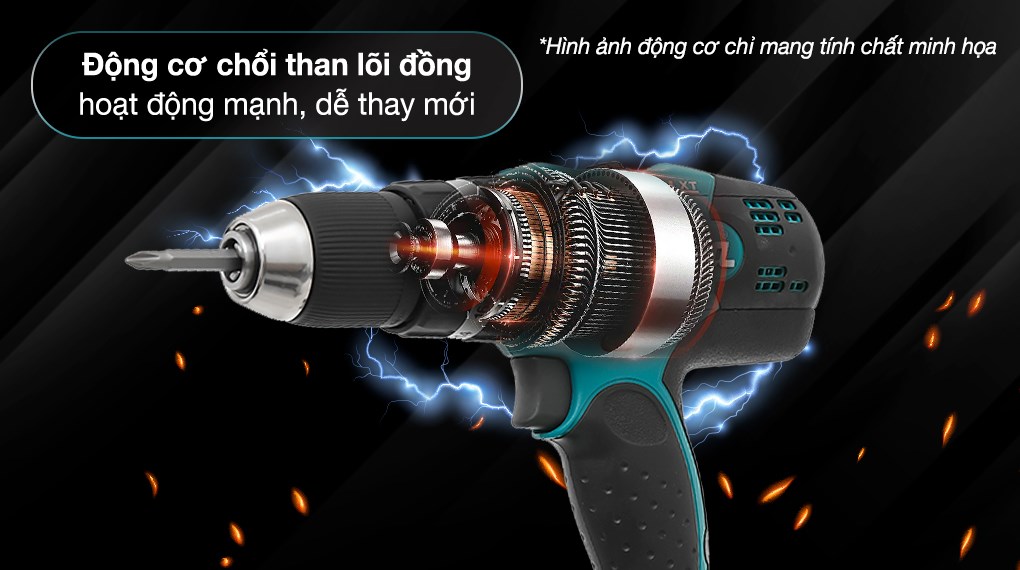 Máy khoan vặn vít động lực pin Makita DHP453SFX8 18V (1 pin, 1 sạc)
