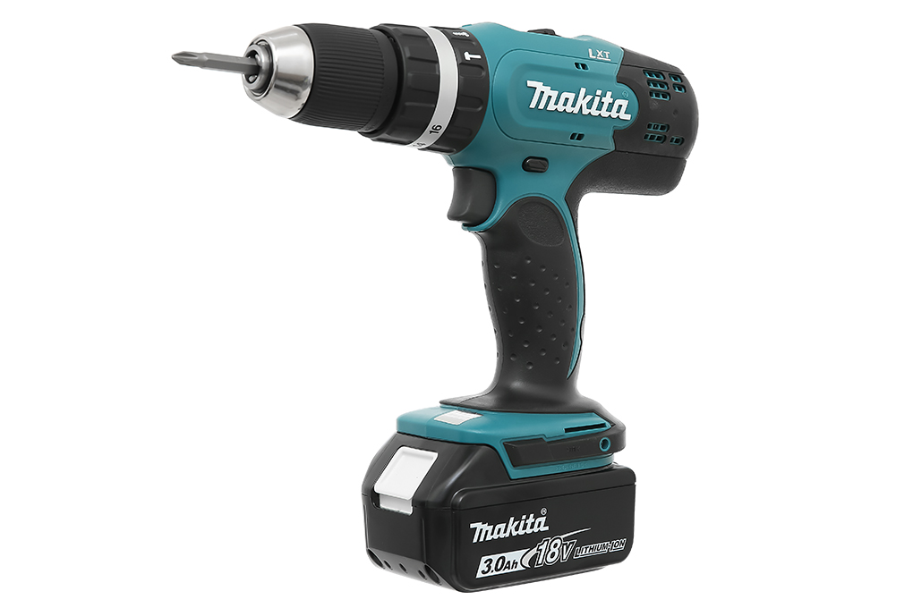 Máy khoan vặn vít động lực pin Makita DHP453SFX8 18V (1 pin, 1 sạc) Màu Xanh lá