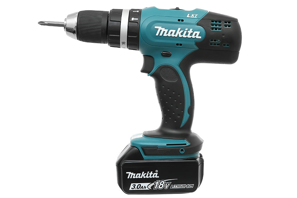 Máy khoan vặn vít động lực pin Makita DHP453SFX8 18V (1 pin, 1 sạc) Màu Xanh lá
