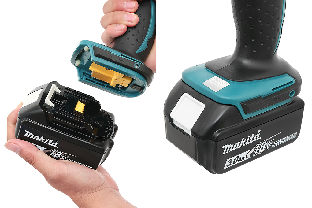 Máy khoan vặn vít động lực pin Makita DHP453SFX8 18V (1 pin, 1 sạc) Màu Xanh lá