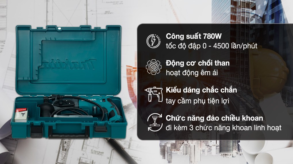 Máy khoan đa năng điện Makita HR2470X5 780W