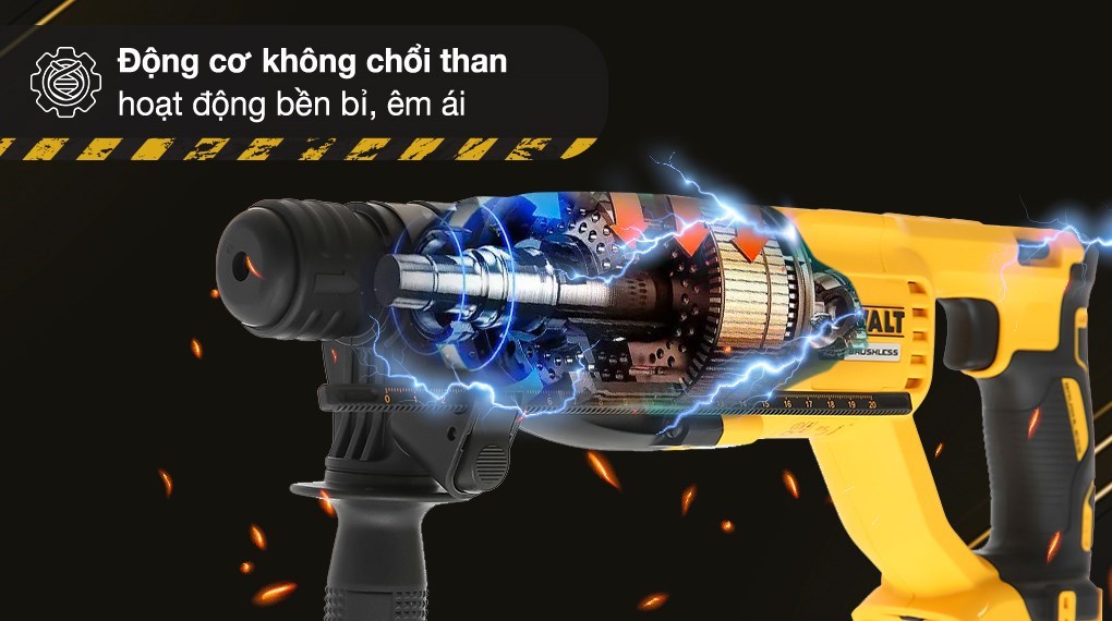 Máy khoan bê tông pin Dewalt DCH133N-KR 18V (không kèm pin, sạc)