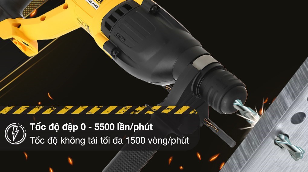 Máy khoan bê tông pin Dewalt DCH133N-KR 18V (không kèm pin, sạc)