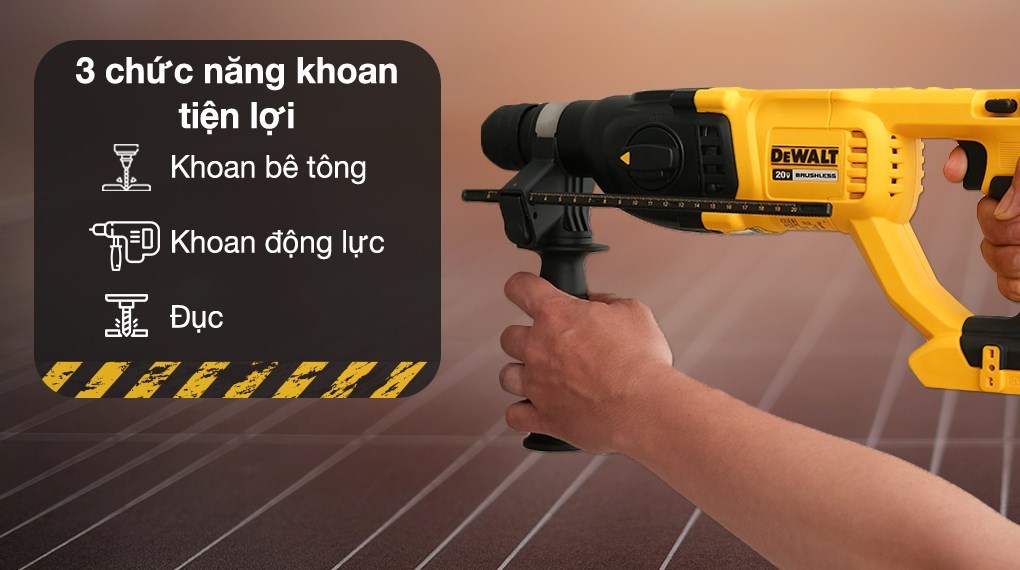 Máy khoan bê tông pin Dewalt DCH133N-KR 18V (không kèm pin, sạc)