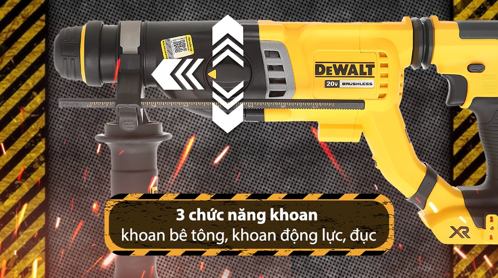 Máy khoan bê tông pin Dewalt DCH263KN-KR 18V (không kèm pin, sạc)