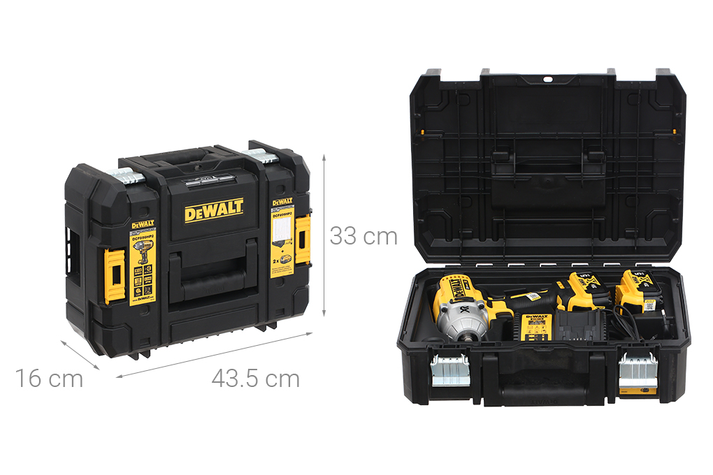 Máy vặn bu lông động lực pin Dewalt DCF899HP2-KR 18V (2 pin, 1 sạc) Màu Đen - Vàng