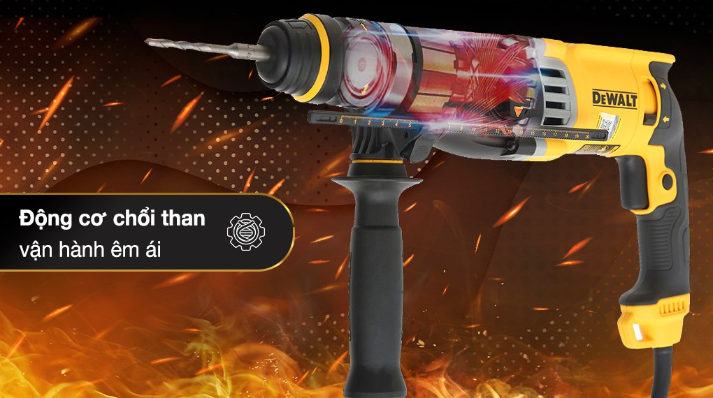 Máy khoan búa điện Dewalt D25144KA-B1 900W