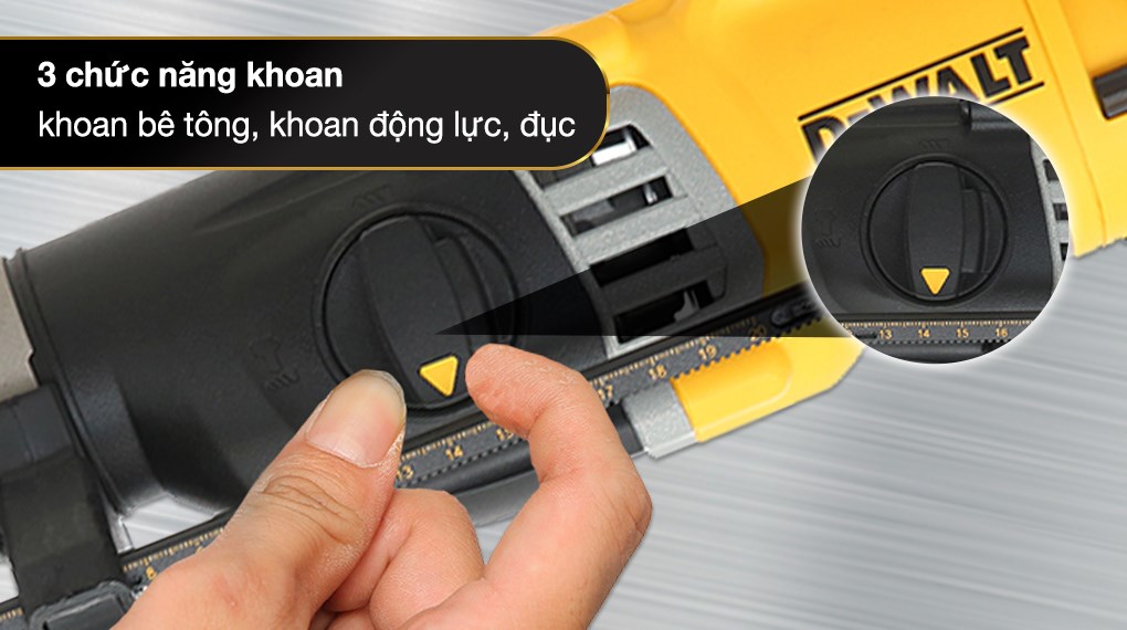 Máy khoan búa điện Dewalt D25144KA-B1 900W